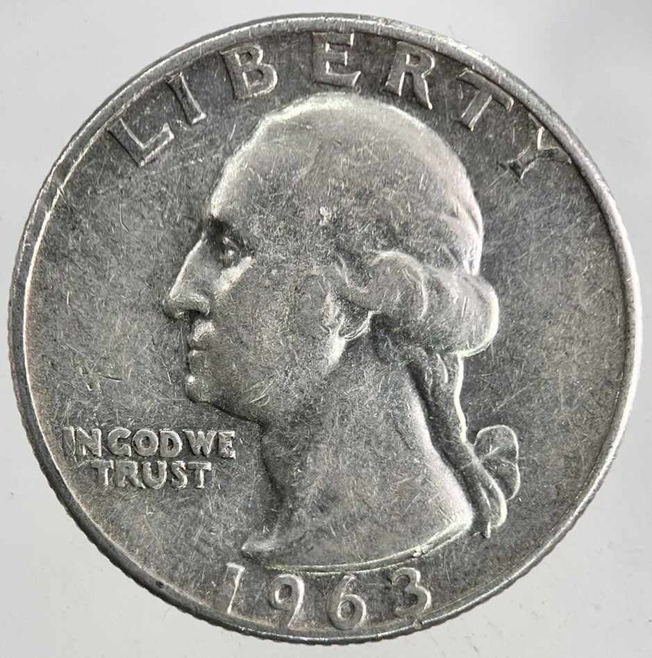 1963-D US USA Quarter Dollar Silver Coin | Fine Collectable Grade