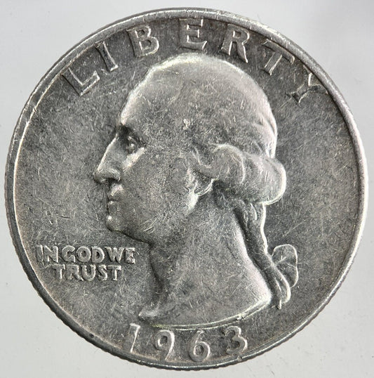 1963-D US USA Quarter Dollar Silver Coin | Fine Collectable Grade