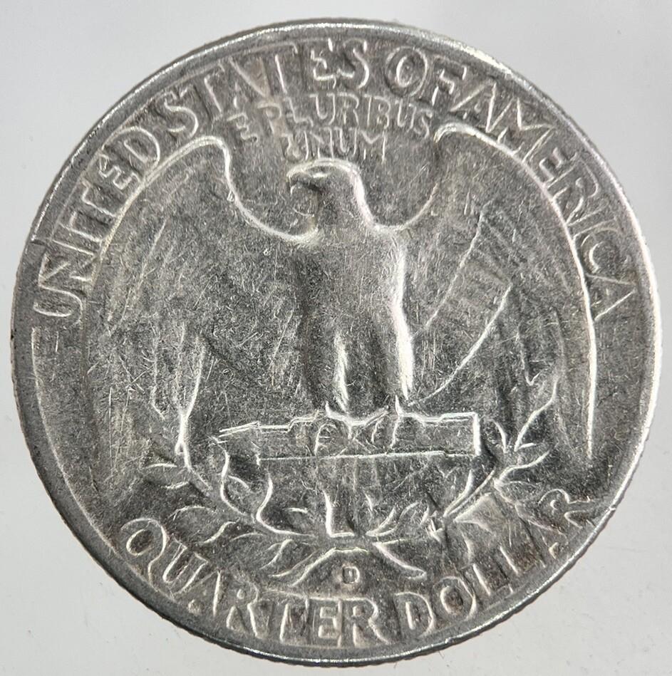 1963-D US USA Quarter Dollar Silver Coin | Fine Collectable Grade