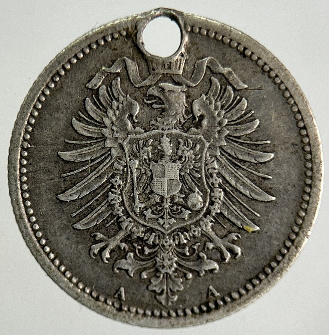 1875 Germany 20 Pfennig Silver Coin | Fine Collectable Grade