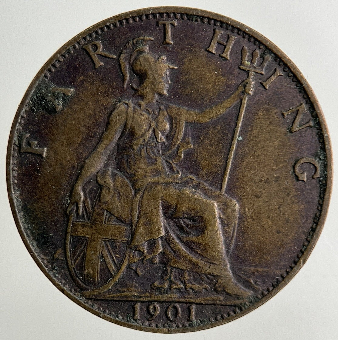 1901 Victoria Farthing Coin | Very High Grade