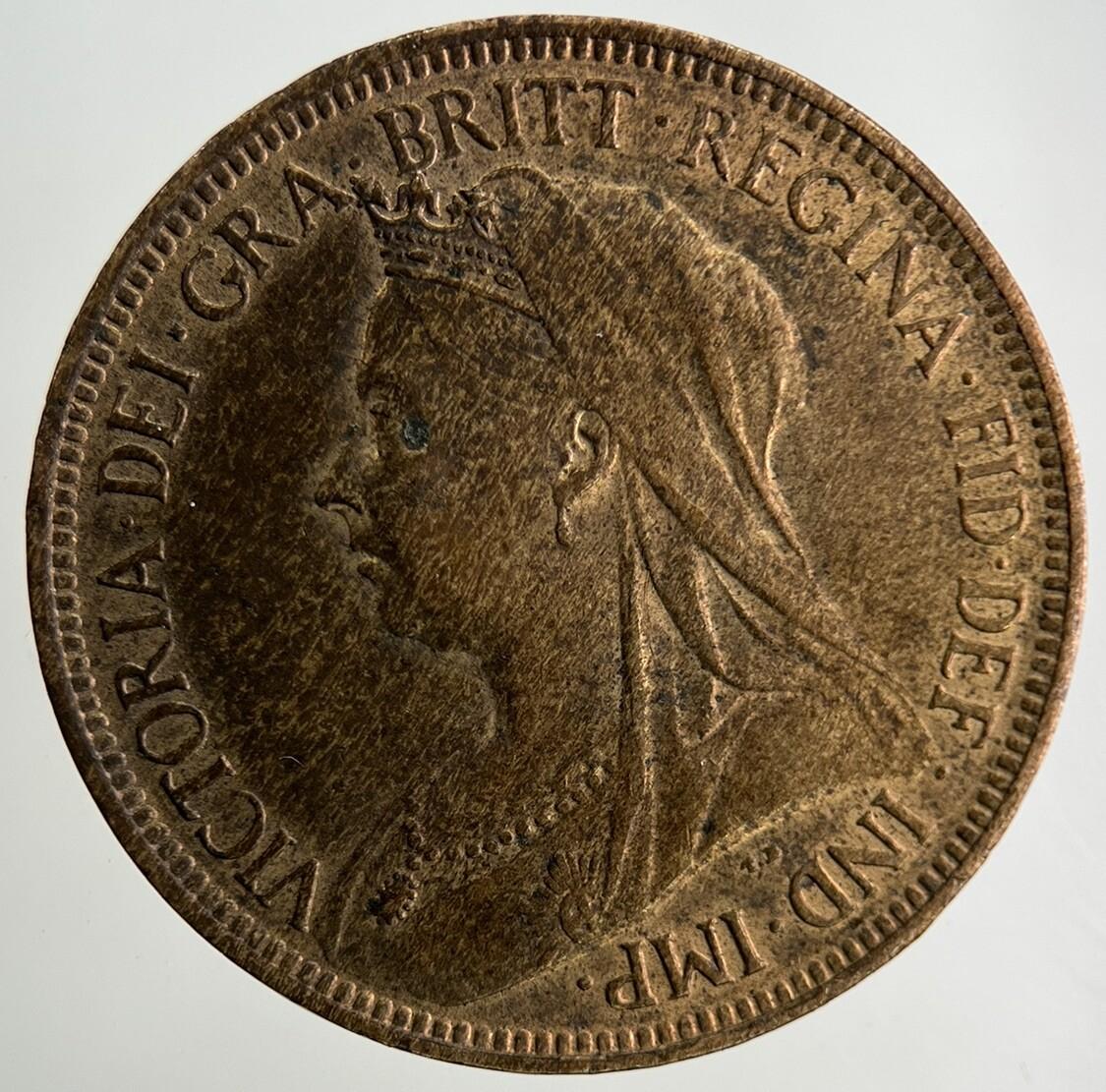 1901 Victoria Half-Penny Coin | Very High Grade