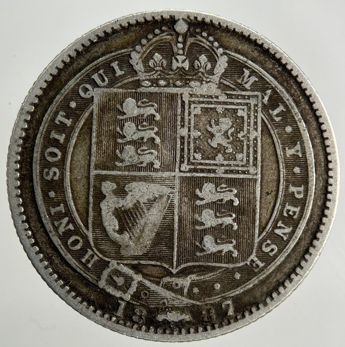 1887 Victoria Shilling Silver Coin | Collectable Grade