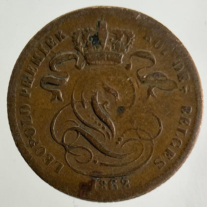 1862 Belgium 1 Centime Coin | Collectable Grade