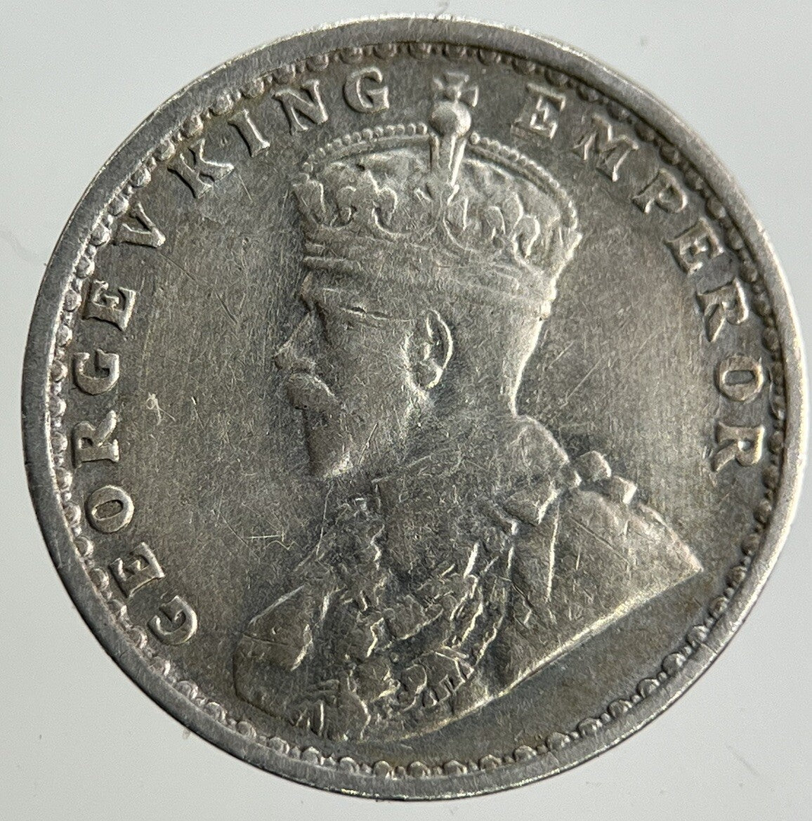 1915 India 2 Annas Silver Coin | Very High Grade