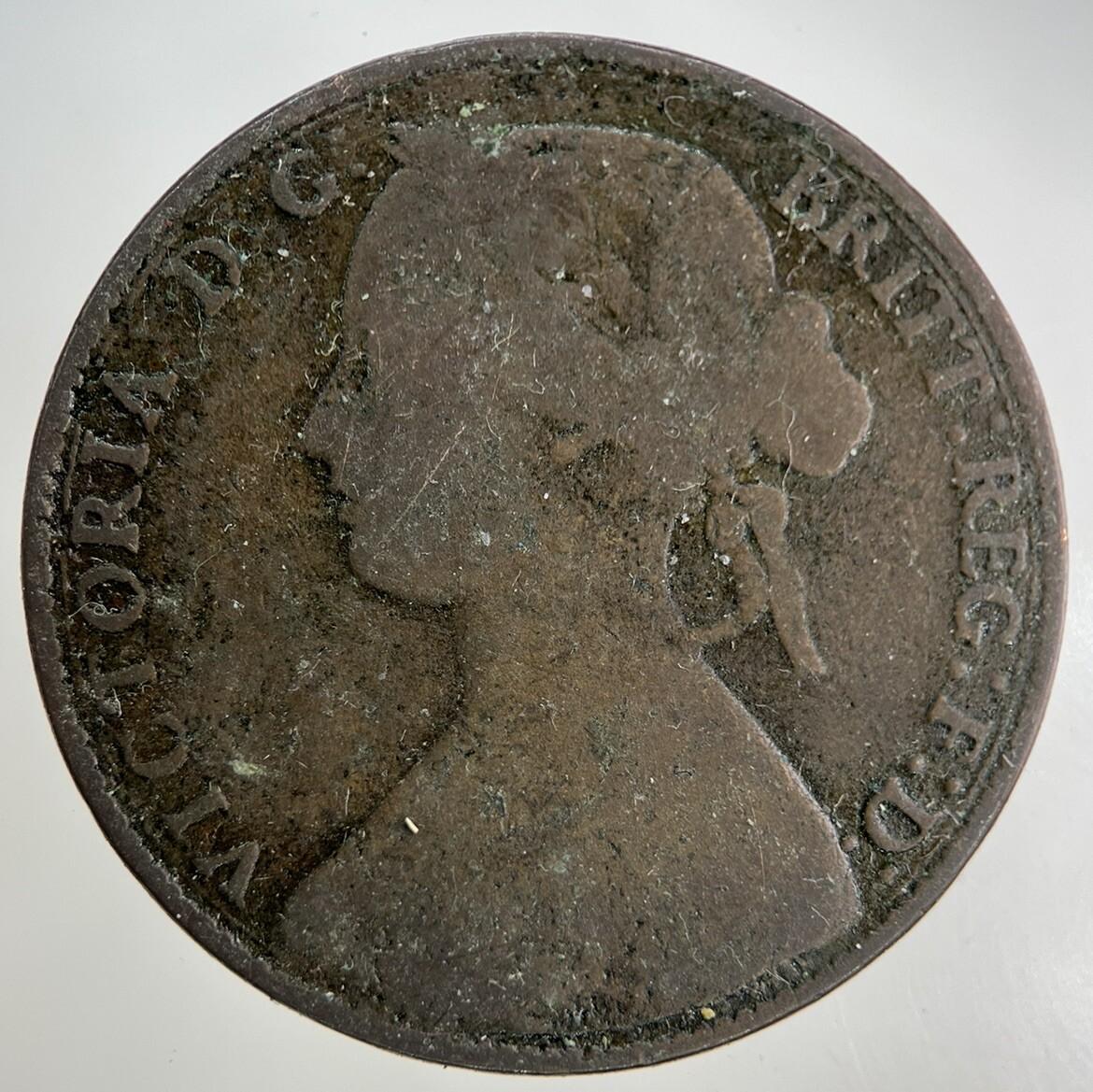 1861 Victoria One Penny Coin | Collectable Grade