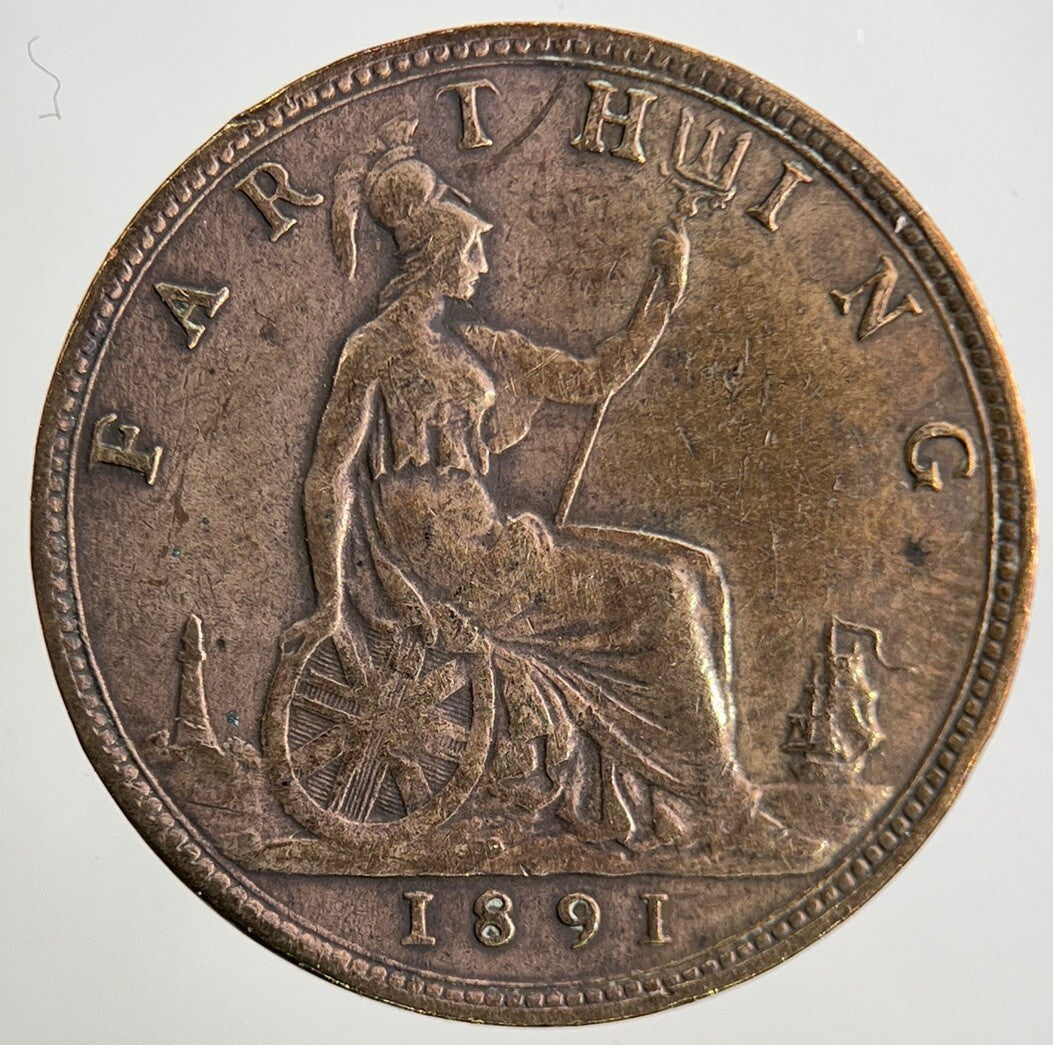 1891 Victoria Farthing Coin | Fine Collectable Grade