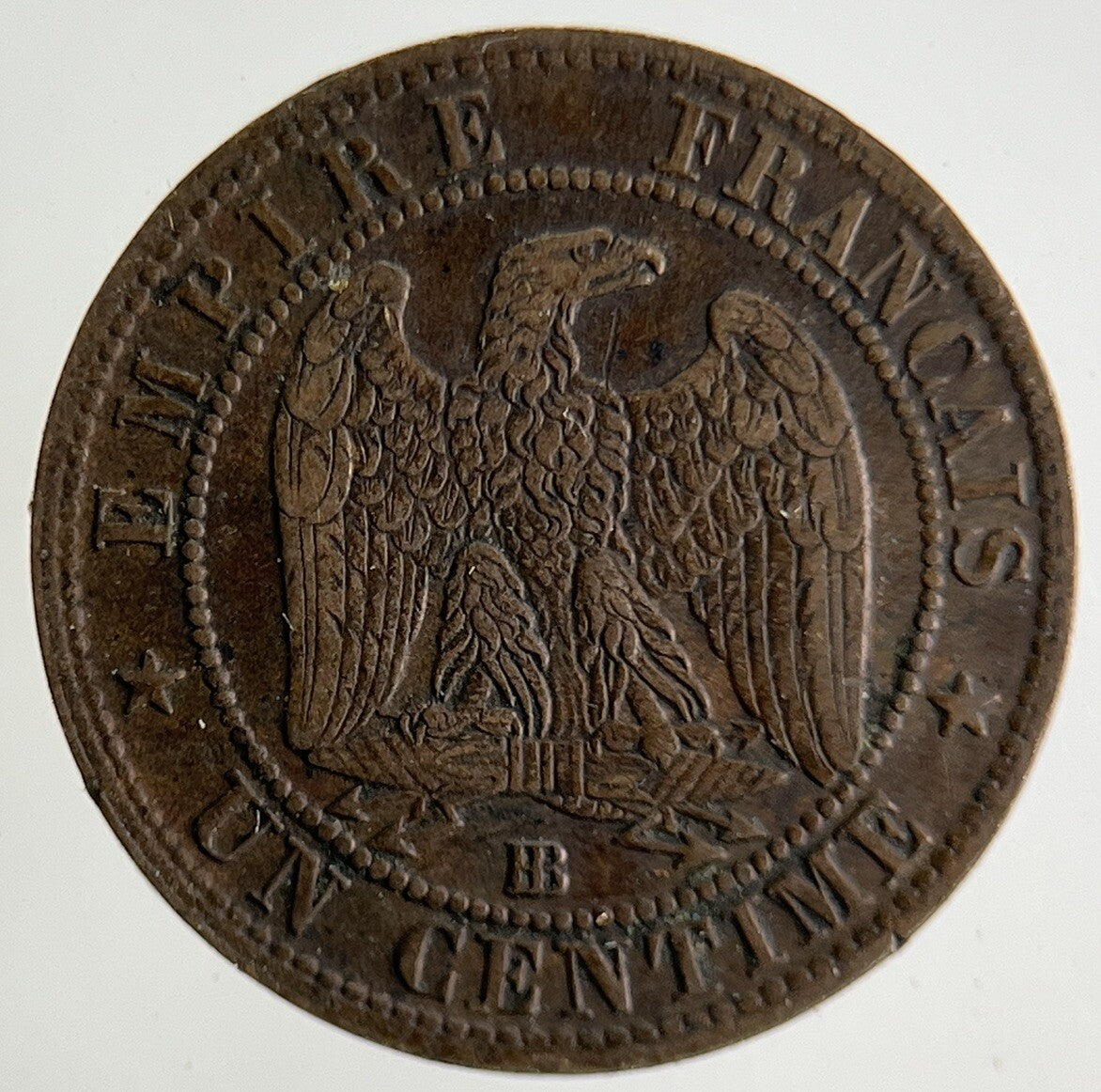 1861 France 1 Un Centime Coin | Very High Grade