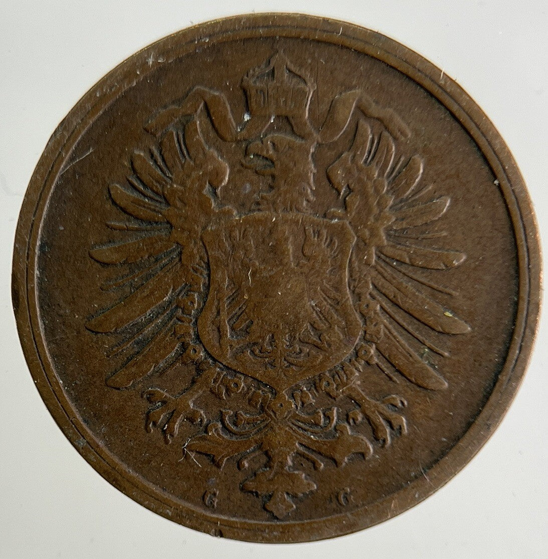 1876 Germany 2 Pfennig Coin | Fine Collectable Grade