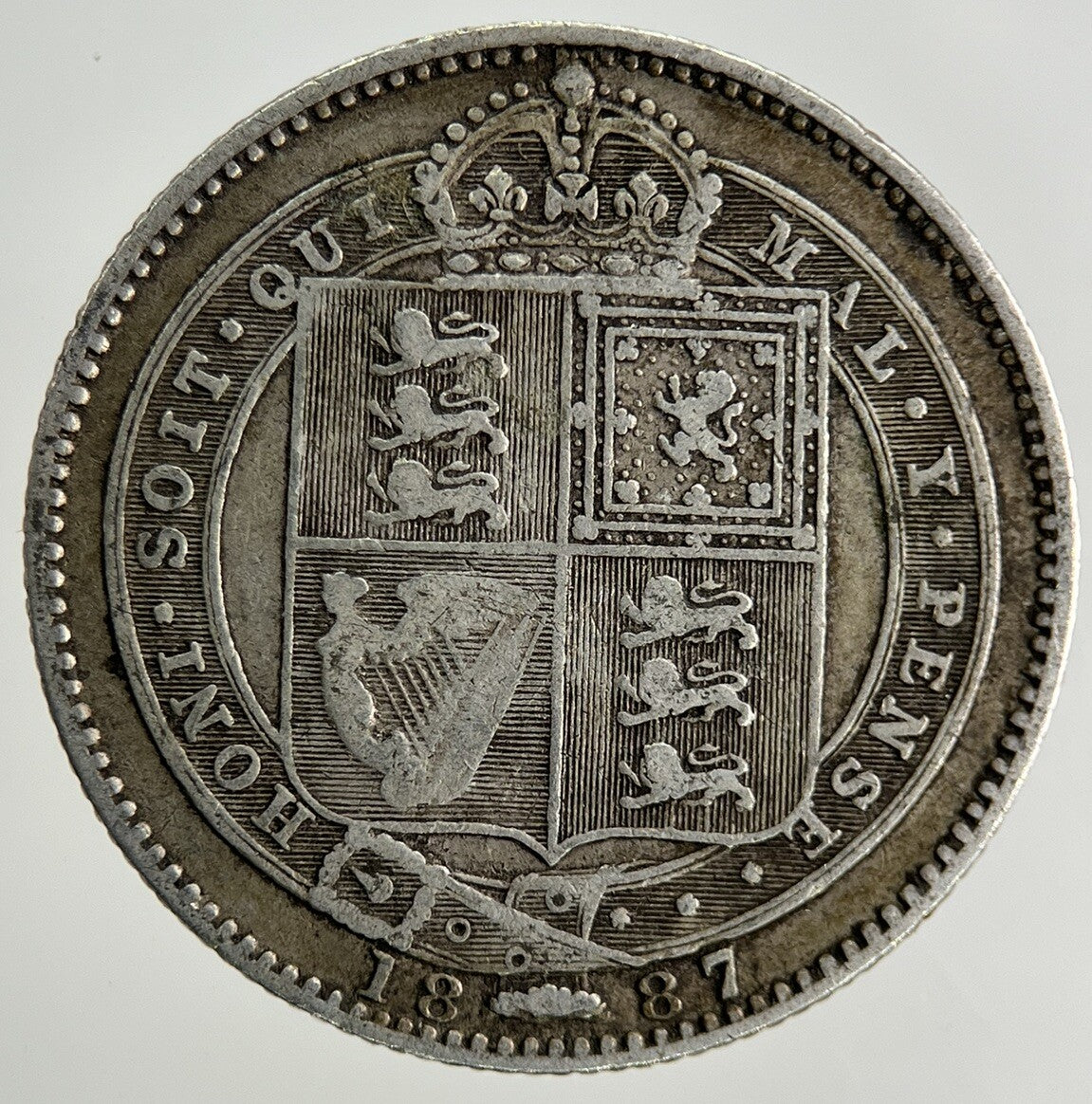 1887 Victoria Shilling Silver Coin | Collectable Grade