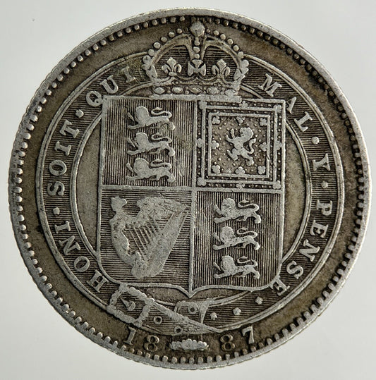 1887 Victoria Shilling Silver Coin | Collectable Grade