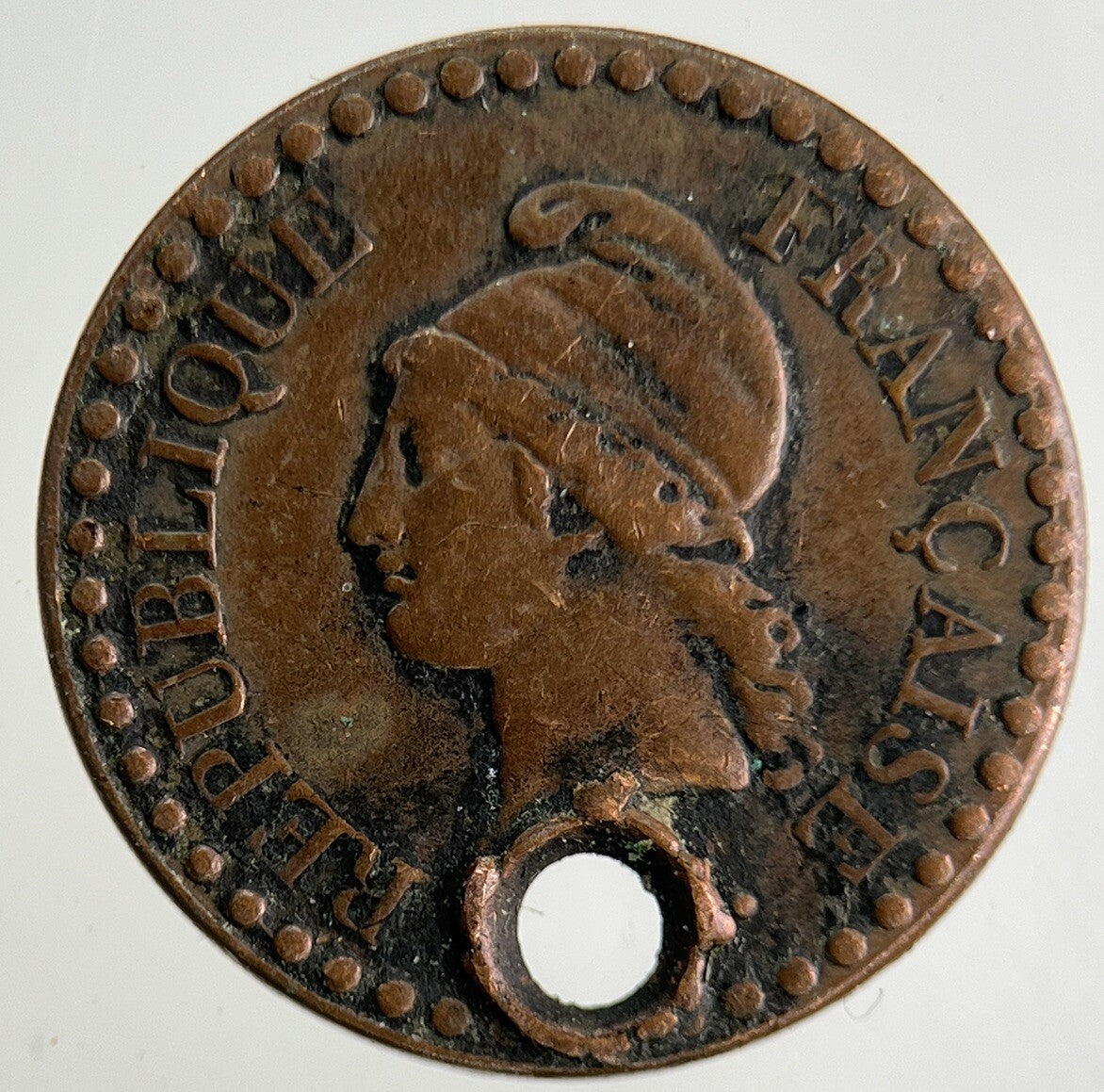 1848 France Un 1 Centime Coin | Collectable Grade
