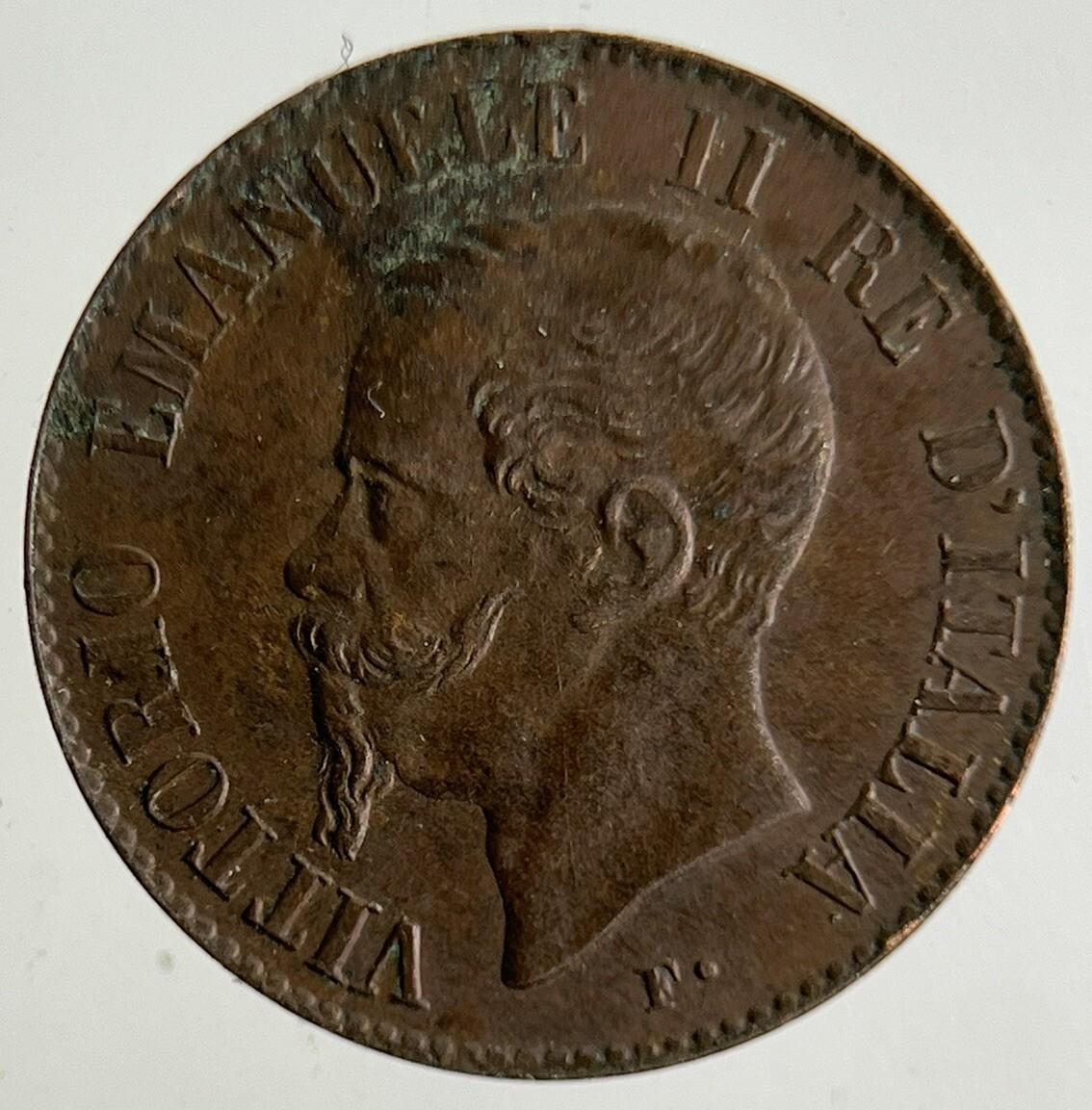 1867 Italy 1 Centesimo Coin | Very High Grade