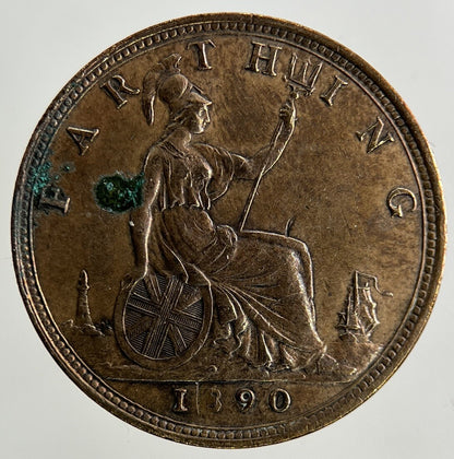 1890 Victoria Farthing Coin | Very High Grade