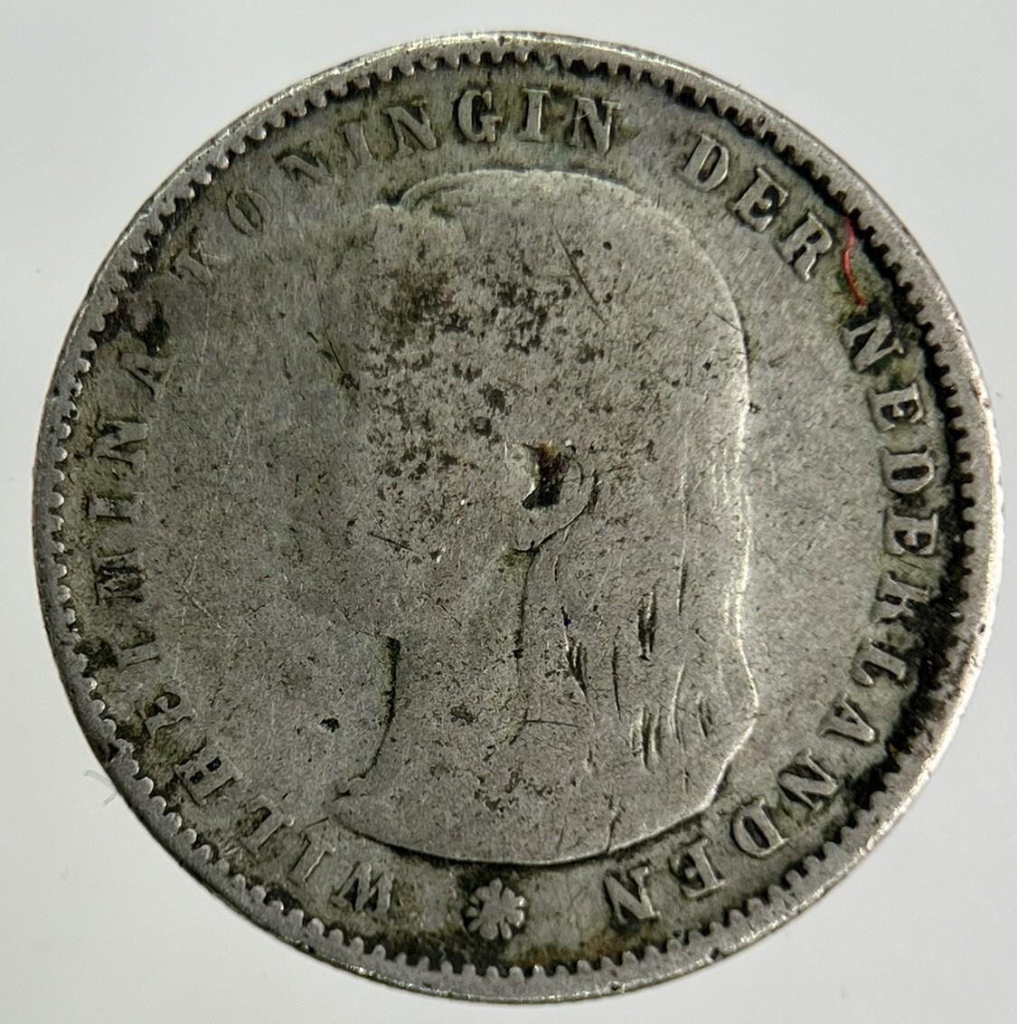 1894 Netherlands 25 Cents Silver Coin | Collectable Grade