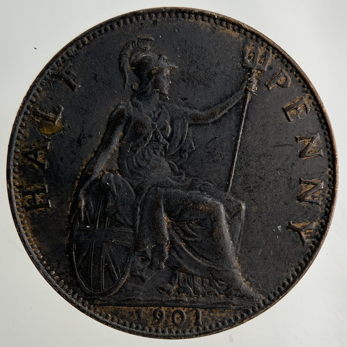 1901 Victoria Half-Penny Coin | Very High Grade