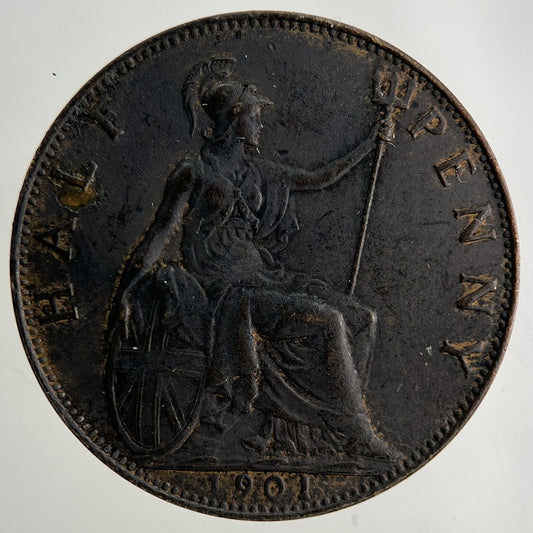 1901 Victoria Half-Penny Coin | Very High Grade