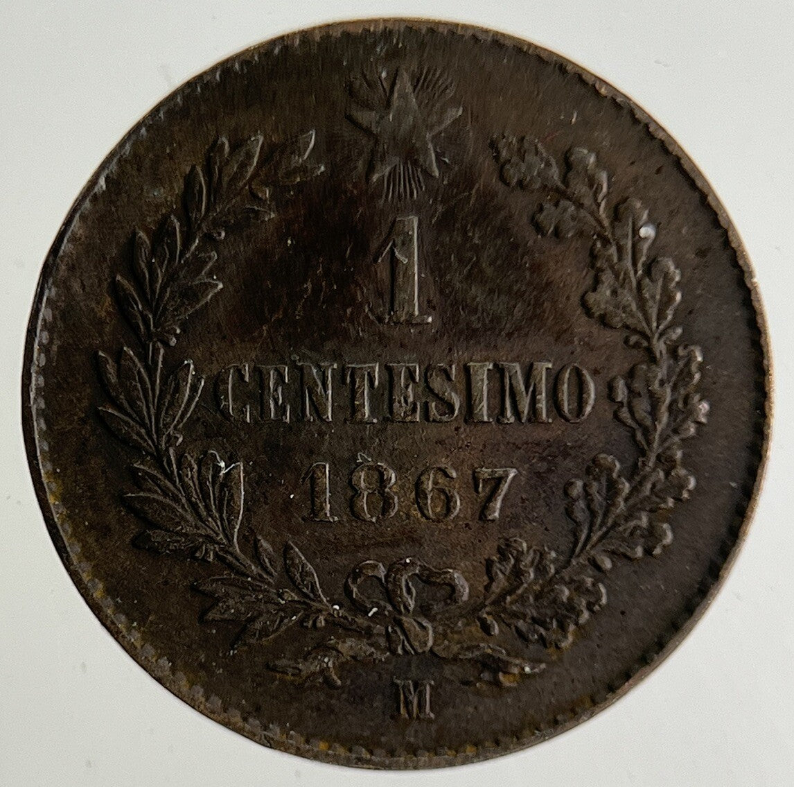1867 Italy 1 Centesimo Coin | Very High Grade