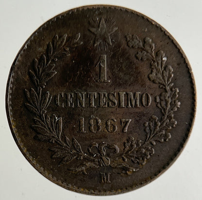 1867 Italy 1 Centesimo Coin | Very High Grade