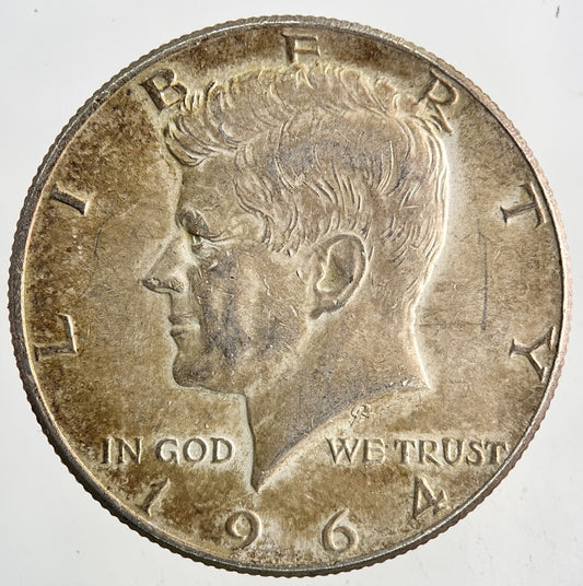 1964 US USA Kennedy Half Dollar Silver Coin | Very High Grade