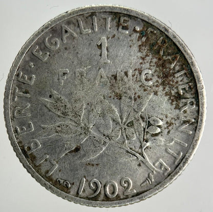 1909 France 1 Franc Silver Coin | Collectable Grade