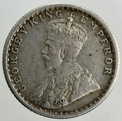 1917 India 1/4 Quarter Rupee Silver Coin | Very High Grade