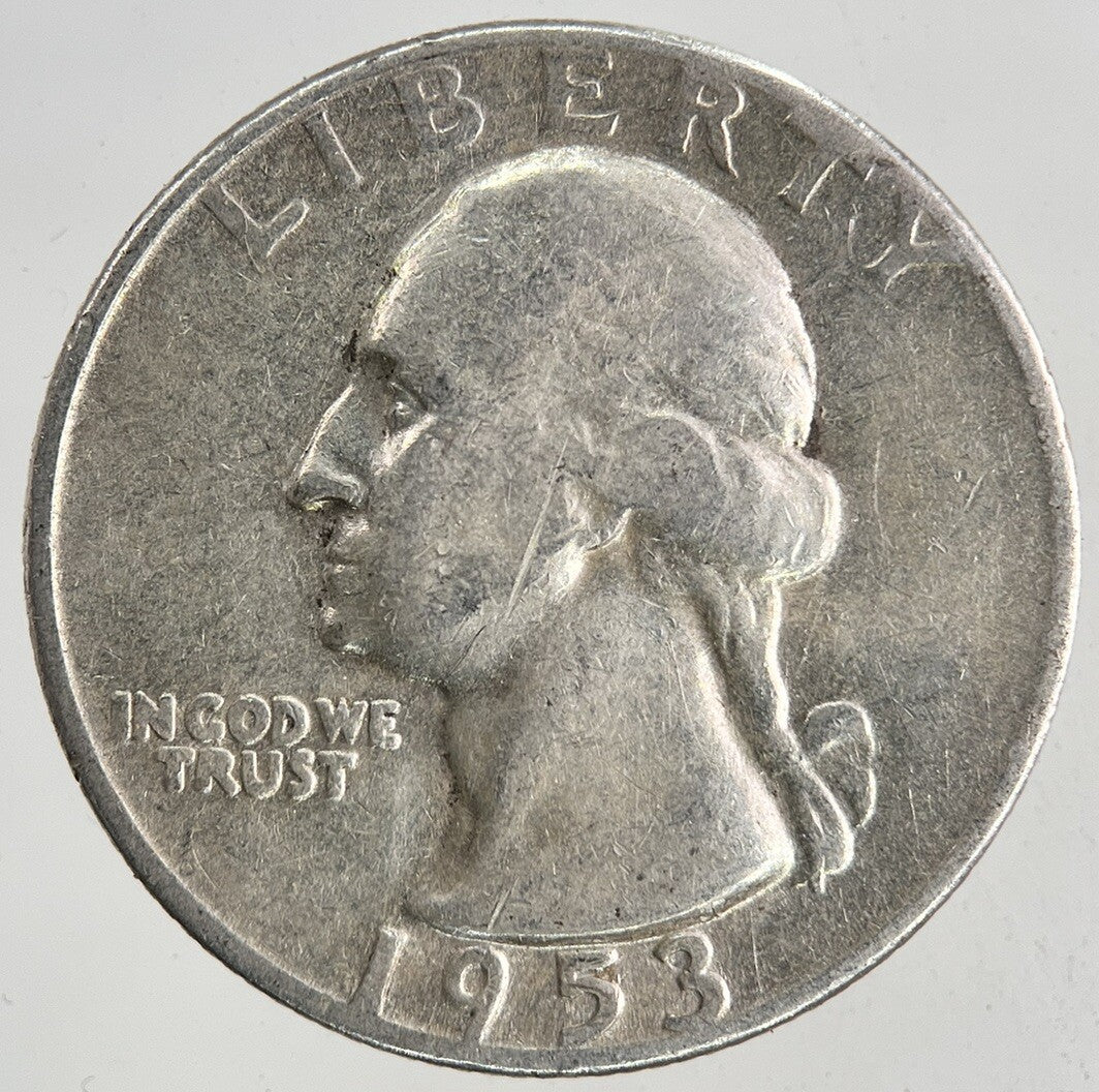 1953 US USA Quarter Dollar Silver Coin | Fine Collectable Grade