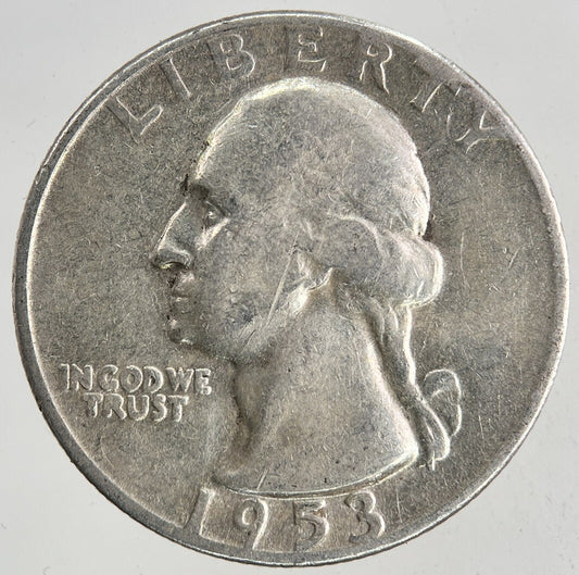 1953 US USA Quarter Dollar Silver Coin | Fine Collectable Grade