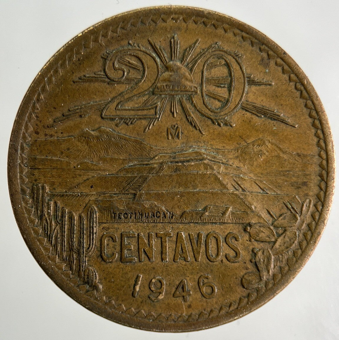 1946 Mexico 20 Centavos Coin | Very High Grade