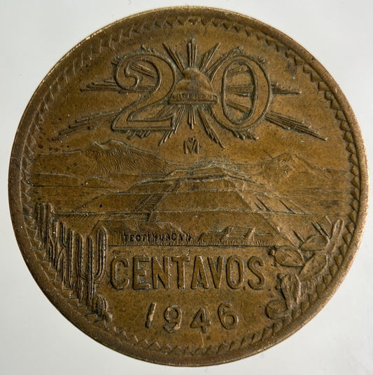 1946 Mexico 20 Centavos Coin | Very High Grade