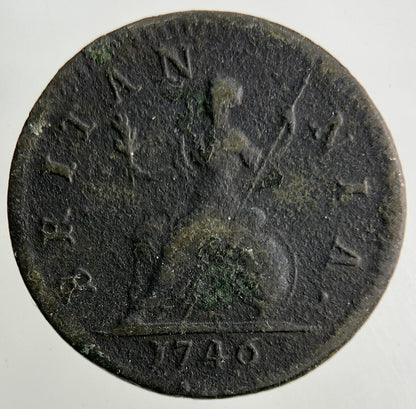 1746 George II 2nd Farthing Coin | Fine Collectable Grade