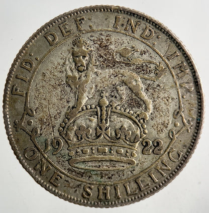1922 George V Silver Shilling Coin | Fine Collectable Grade
