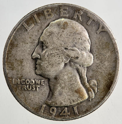 1941 US USA Quarter Dollar Silver Coin | Collectable Grade