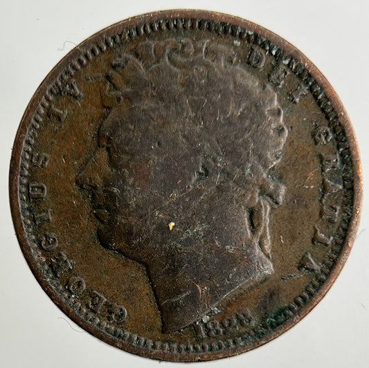 1828 George IV 1/2 Half Farthing Coin | Collectable Grade