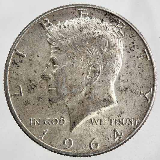 1964 US USA Kennedy Half Dollar Silver Coin | Very High Grade