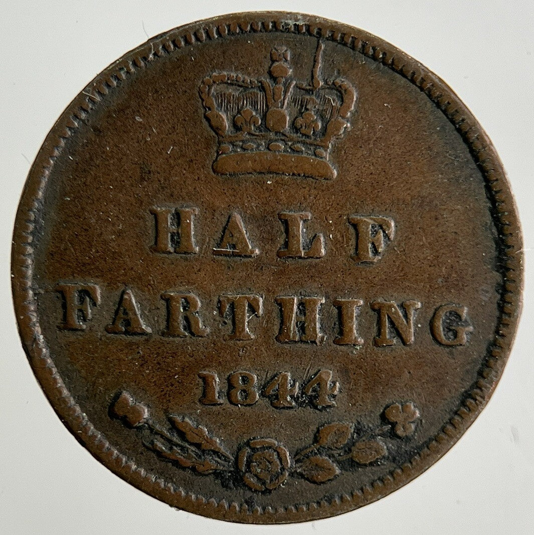 1844 Victoria Half Farthing Coin | Fine Collectable Grade