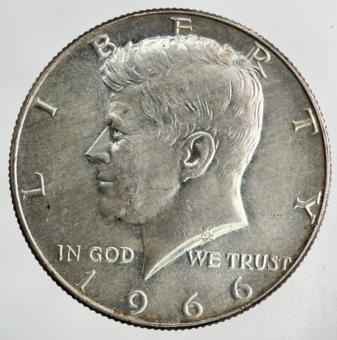 1966 US USA Kennedy Half Dollar Silver Coin | Very High Grade
