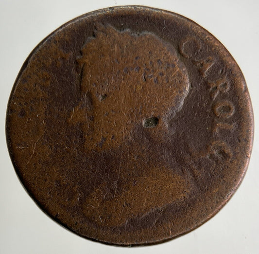 British Charles II 2nd Farthing Coin | Fair Grade