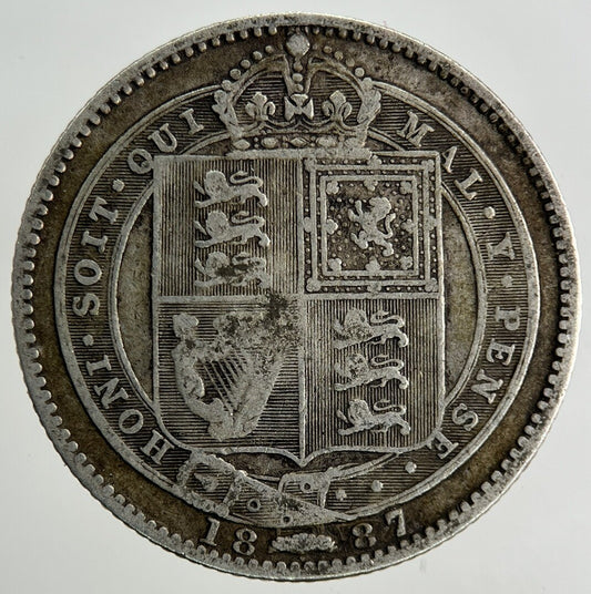 1887 Victoria Shilling Silver Coin | Collectable Grade