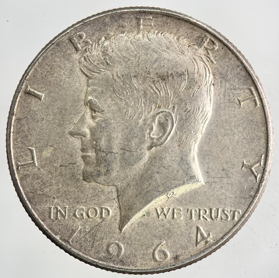 1964 US USA Kennedy Half Dollar Silver Coin | Very High Grade