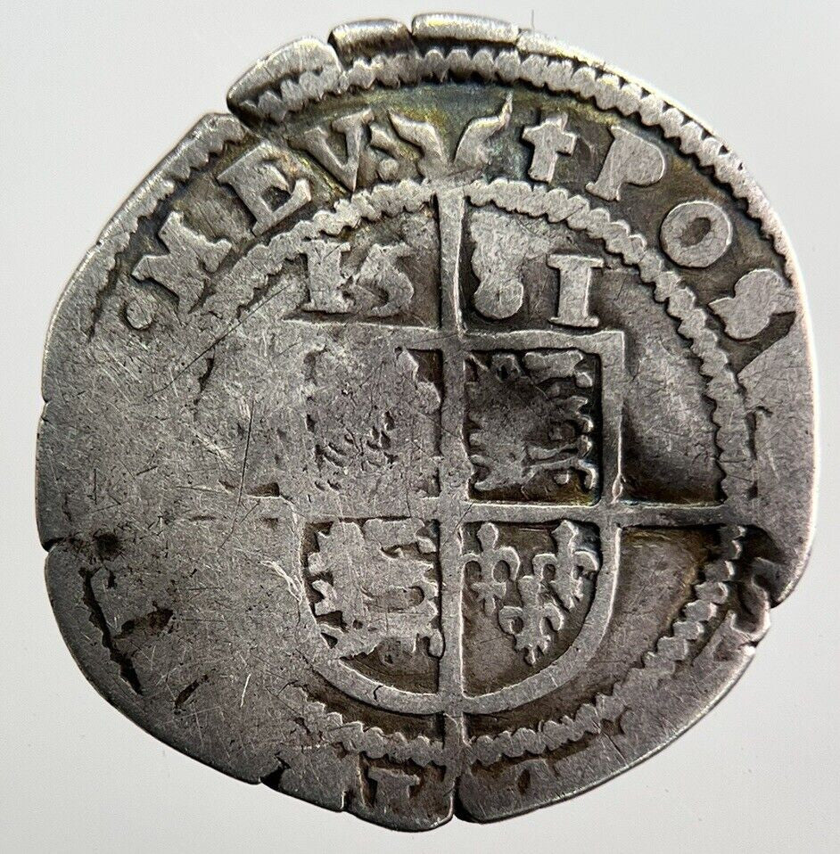 1581 Elizabeth I 1st Threepence Silver Hammered Coin | Collectable Grade | a8080