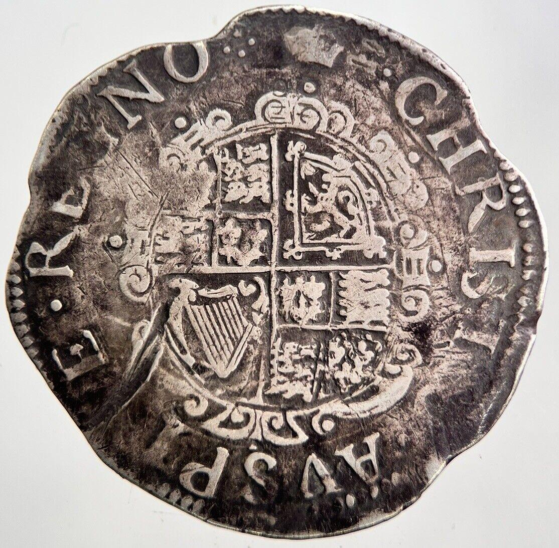 1625-49 Charles I 1st Tower Mint Shilling Silver Hammered Coin | a5978