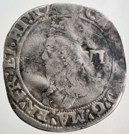 1636-8 Charles I 1st Sixpence Silver Hammered Coin | a5977