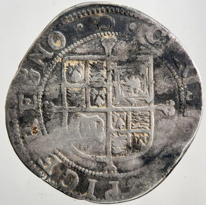 1636-8 Charles I 1st Sixpence Silver Hammered Coin | a5977