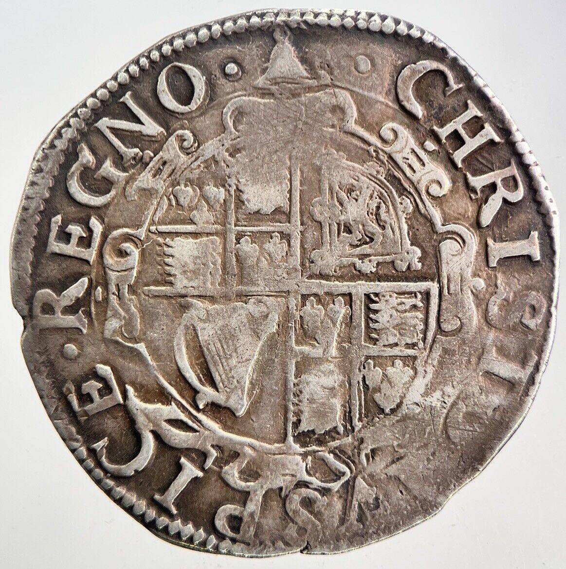 1625-49 Charles I 1st Bell Mint Mark Shilling Silver Hammered Coin | a5982