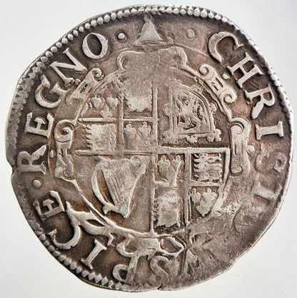 1625-49 Charles I 1st Bell Mint Mark Shilling Silver Hammered Coin | a5982