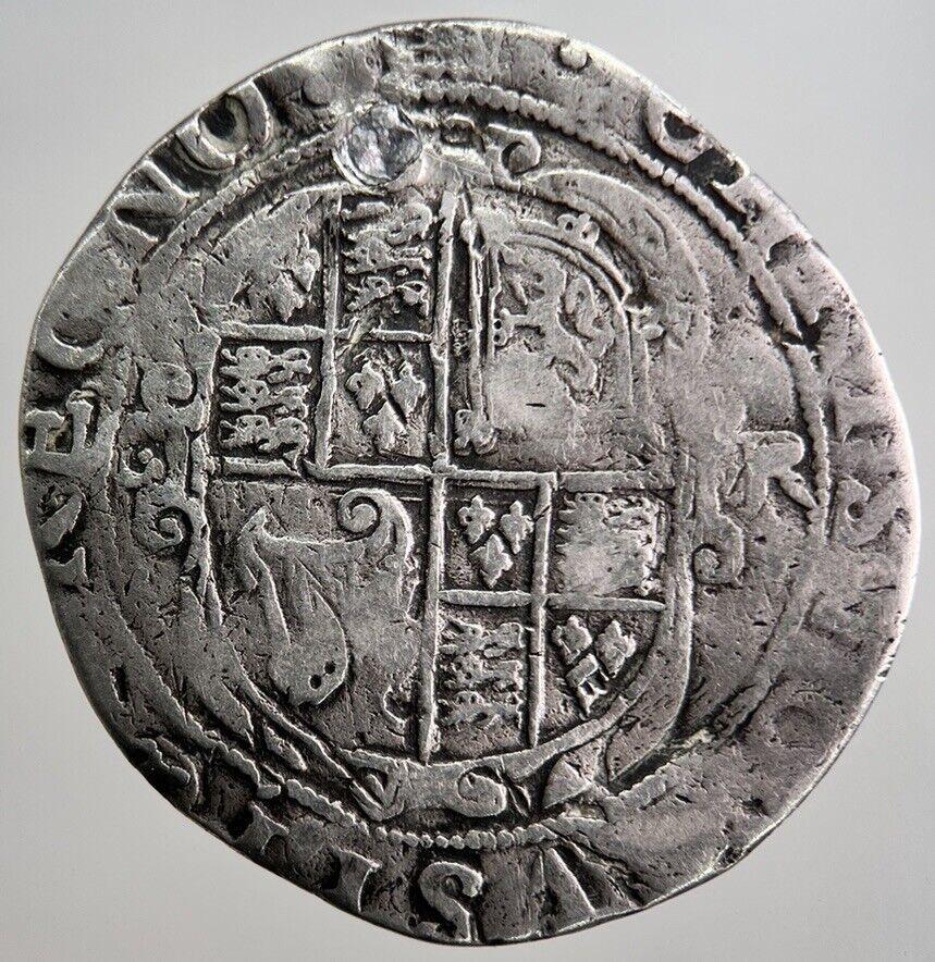 1633-34 Charles I 1st 4th Bust Shilling Silver Hammered Coin | a8076