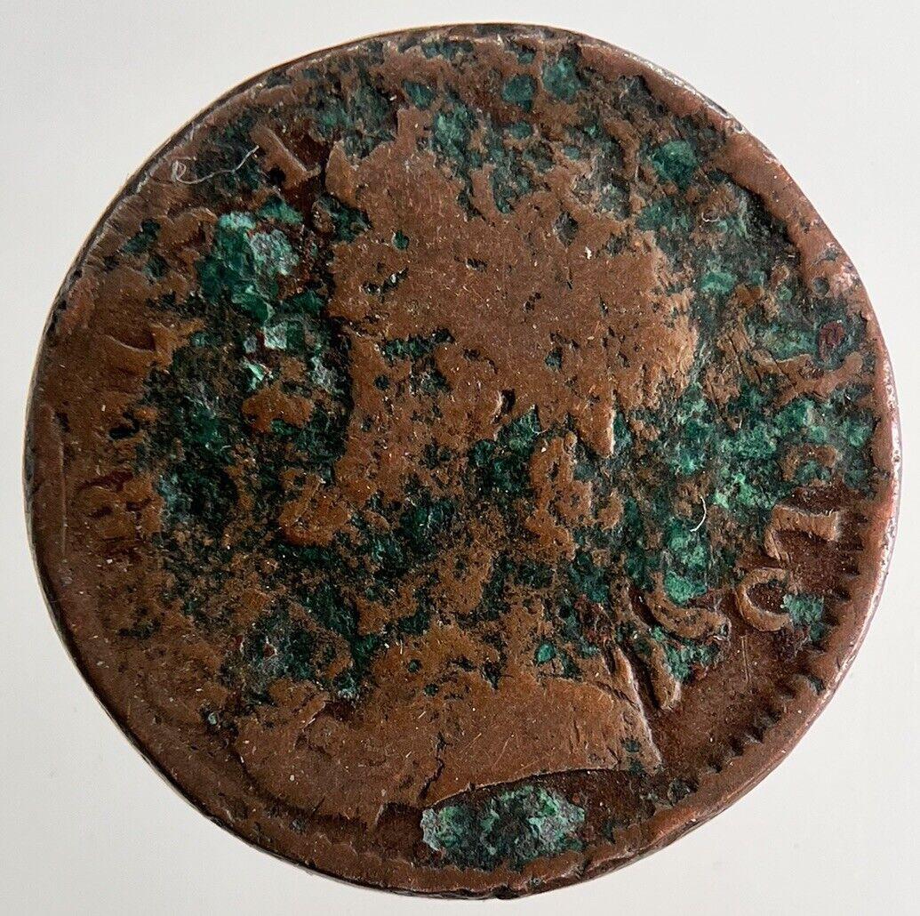 1672 Charles II 2nd Farthing Coin | Fine Collectable Grade | a9645