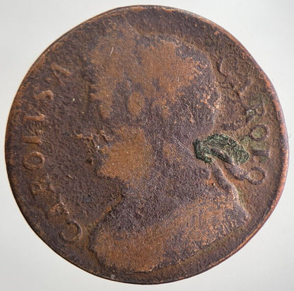 1660-1685 Charles II 2nd Half-Penny British Coin | Collectable Grade | a8612