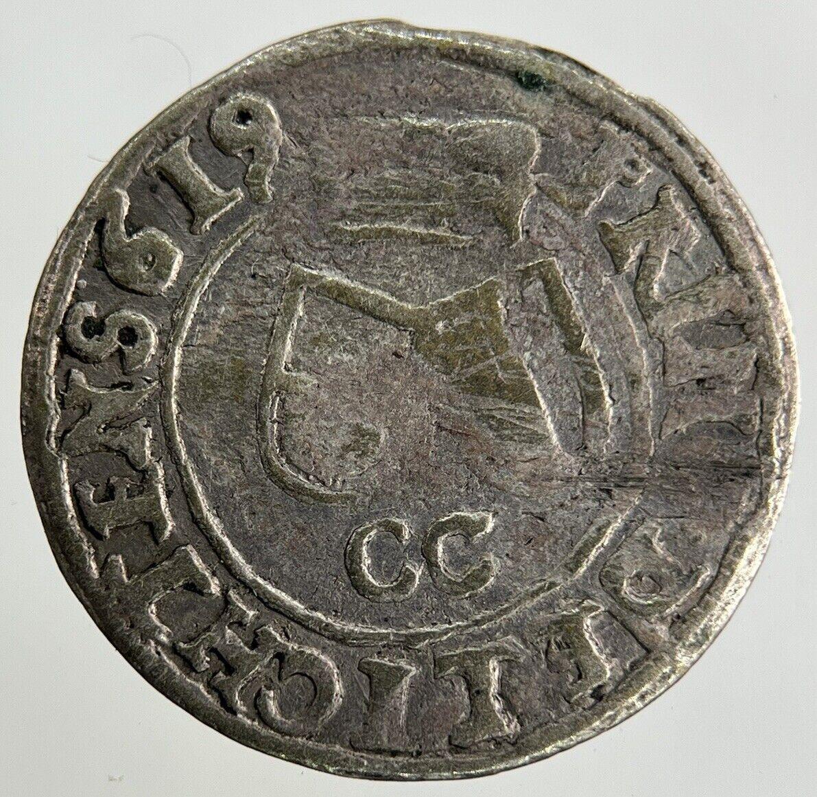 1619 Austria & Czech 3 Kreuzer Troppau Hammered Silver Coin | Collectable Grade